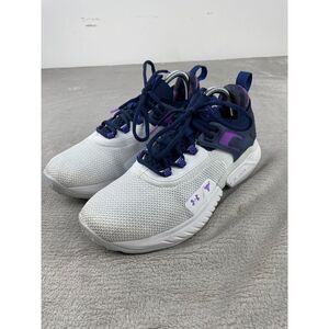 Under Armour 2022 Project Rock 5 Disrupt Training Shoes Women US 9 White/Purple